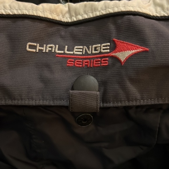 Columbia Bomber Jacket Challenge Series Black Gray Hooded size Small - Picture 9 of 17